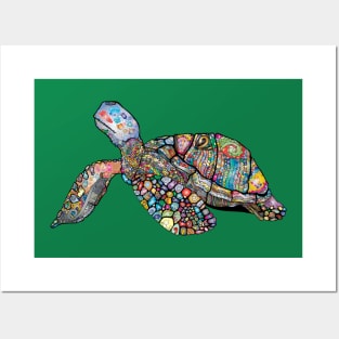 Psychedelic Turtle Posters and Art
